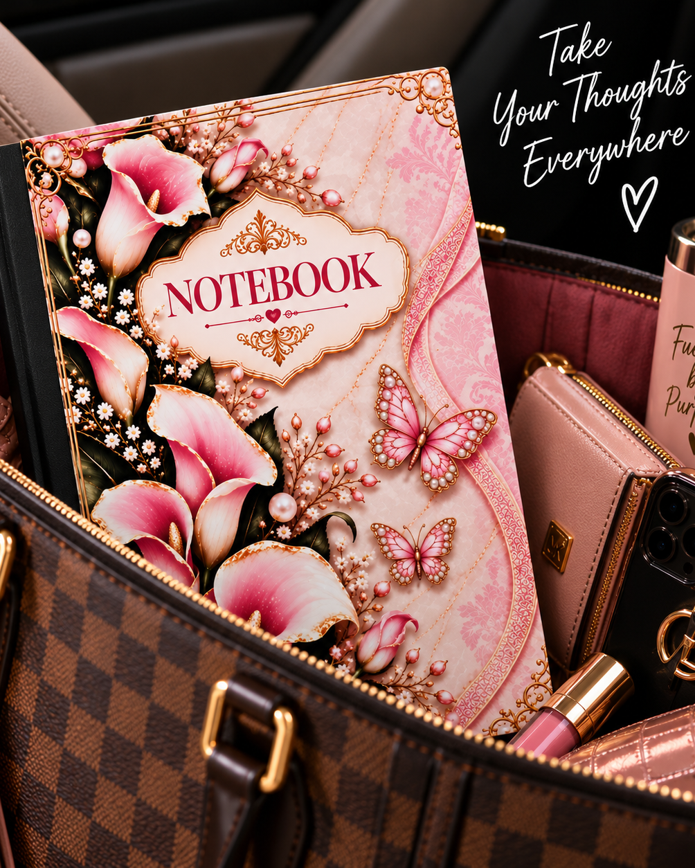 Pink Jeweled Butterflies! (Cover Set)