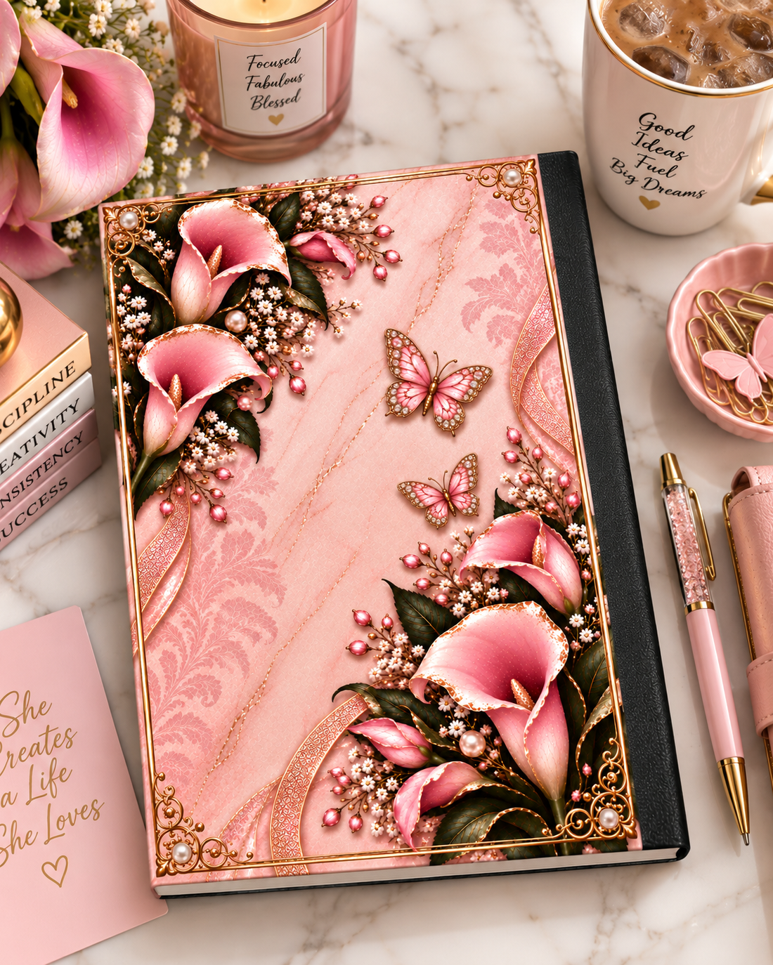 Pink Jeweled Butterflies! (Cover Set)