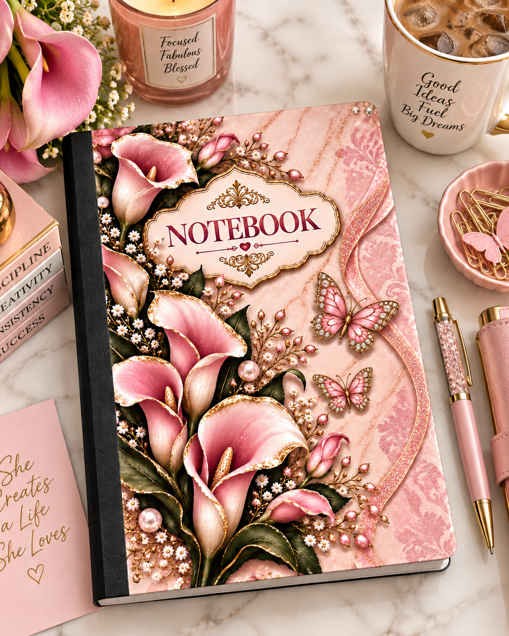 Pink Jeweled Butterflies! (Cover Set)